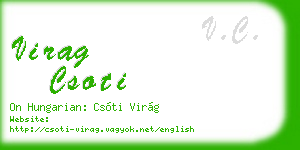 virag csoti business card